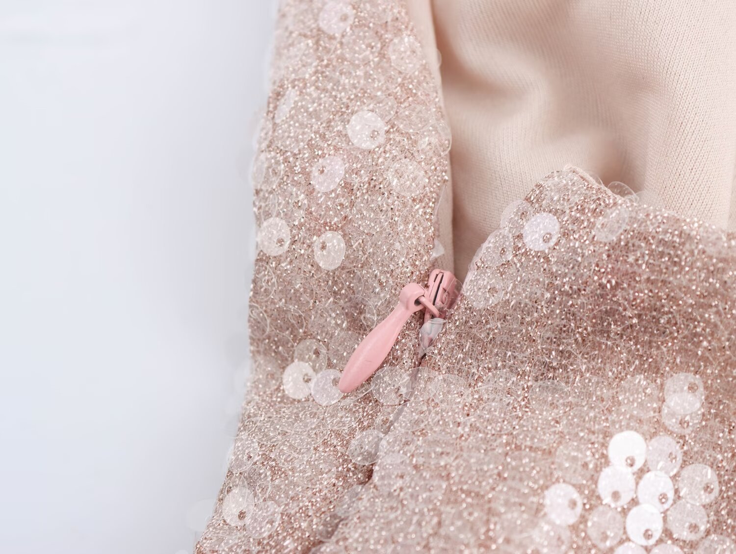 Women French Sequin Pleated Halter Dress Bella Mia